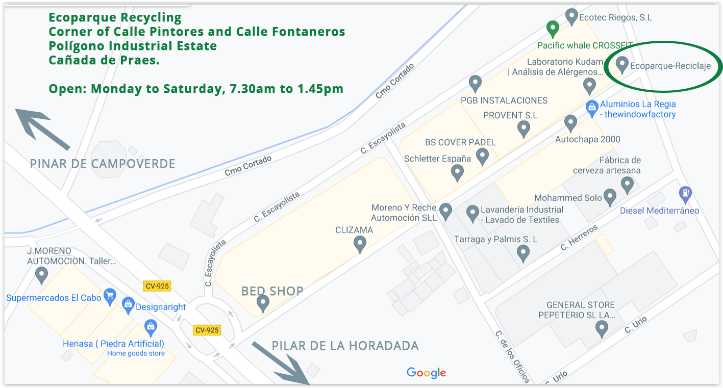 Map to Ecoparque